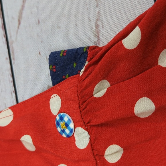 Matilda Jane Red Polka Dot Shorts Romper Size 2 - Picture 5 of 8